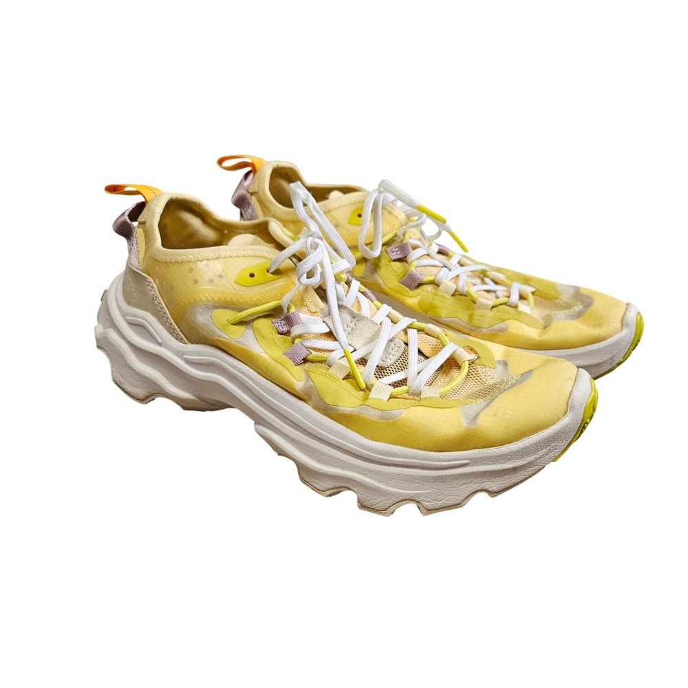 Sorel Kinetic Breakthru Tech Lace Sneakers Tranquil Yellow Womens Size 9.5